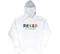 Grateful Dead Kapuzenpullover Dancing Bears Band Logo Nue offiziell Unisex Weiß L