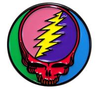 Grateful Dead Multicoloured Steal Your Face Pin Badge One Size