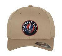 Grateful Dead Offizielles Lizenzprodukt Patch Flexfit Baseball Cap (Khaki), Large/X-Large