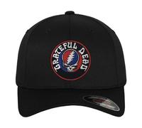 Grateful Dead Offizielles Lizenzprodukt Patch Flexfit Baseball Cap (Schwarz), Large/X-Large