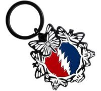 Grateful Dead Steal Your Face Butterflies Schlüsselring Keychain One Size