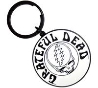 Grateful Dead Steal Your Face Mono Schwarz Schlüsselring Keychain One Size