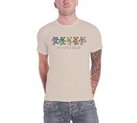 Grateful Dead T Shirt Dancing Bears Band Logo Nue offiziell Herren Sand XXL