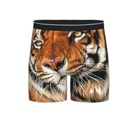 GrAtka Boxershorts für Herren, Unterhosen, Boxershorts, lustige Unterwäsche,Süßer Tiger