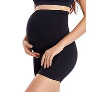 Gratlin Damen Seamless Umstands Schwangerschaft Unterhose Shorts Schwarz M