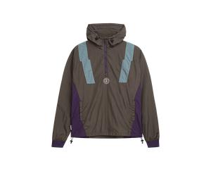Grau L Unfair Athletics DMWU Crushed Nylon Anorak Graphite