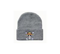 (Grau) One Piece Anime-Motiv Piratenaffe D.luffy Mütze für Damen und Herren, Unisex, warm für den Winter