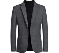 Grau,S,Herren Wollblazer Männliche Anzugjacke Herbst Winter Business Casual Winterjacke Herrenbekleidung Klassische Anzugmäntel