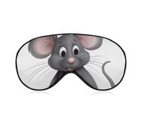 Graue Rattenaugenmaske Schlafmaske Augenmasken für Schlaf Schlafmasken für Damen Herren Schlafmaske Reise Augenmaske Schlafmaske Verdunkelung Lustige Schlafmaske Niedliche Schlafmaske