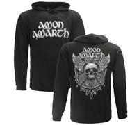 Grauer Totenkopf-Kapuzenpullover von Amon Amarth S Grau