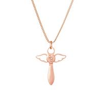 Gravado Halskette aus Gold-Edelstahl mit Herzengel-Anhänger in Kreuzform, Inkl. Geschenkbox,Mädchen Schmuck