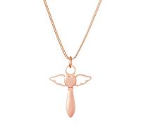 Gravado Halskette aus Roségold-Edelstahl 18K mit Herzengel-Anhänger in Kreuzform, Inkl. Geschenkbox,Mädchen Schmuck