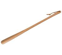 Gravidus Holz Schuhanzieher aus Buche - Langlebig und Robustes Design Schuhanzieher mit Lederband 63 cm groß für Bequeme Anwendung