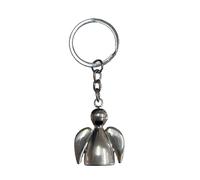 Gravidus Schlüsselanhänger Engel silber aus Metall gebürstet 8,5 cm - 4059443072460