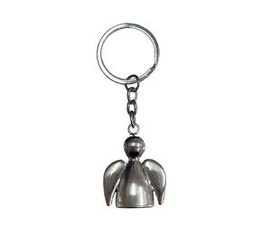 Gravidus Schlüsselanhänger Engel silber aus Metall gebürstet 8,5 cm - 4059443072460