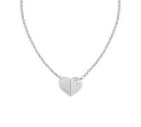 Gravierbare Damenkette mit Herzanhänger aus Edelstahl
