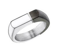 Gravierbarer Ring für Herren aus Edelstahl, bicolor