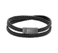 Gravierbares Armband aus schwarzem Leder