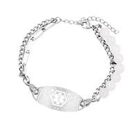 Gravierbares medizinisches Edelstahl-Armband, verstellbar, Geschenk, Eine Größe, Wie beschrieben