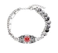 Gravierbares Medizinisches Verstellbares Edelstahlarmband. Edelstahlarmband