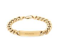 Gravierbares Panzerarmband Clash aus Edelstahl, IP Gold
