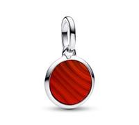 Gravur Mini-Medaillon-Charm, Sterlingsilber, ME, Glas