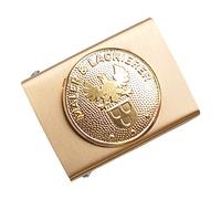 GravurManufakturBerlin Koppelschnalle Maler Lackierer Handwerk Zunftzeichen Alt-Meister Koppelschloss (Golden)