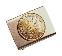 GravurManufakturBerlin Koppelschnalle Maler Lackierer Handwerk Zunftzeichen Geselle Koppelschloss (Silbern-Golden)