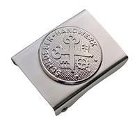 GravurManufakturBerlin Koppelschnalle Schlosser Handwerk Zunftzeichen Lehrling Azubi Koppelschloss (Silbern)