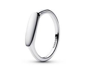 Gravurring mit Stabform für Damen, 925er Silber