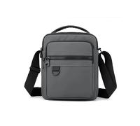 (Gray) Messenger Sling Bags for Men Casual Oxford Small Zipper Crossbody Pouch Simple Mini Crossbody Phone Bag Male Side Shoulder Bag