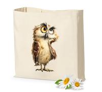GRAZDesign Einkaufstasche Baumwolle mit Eule - Shopper Tasche umweltfreundlich, XXL Shopper