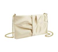 Greabuy Elegante Abend-Geldbörsen-Handtaschen, Damen-Schultertaschen, Clutches Bag mit abnehmbarer Crossbody-Tasche für Hochzeit, Damen-Schultertaschen, champagnerfarben