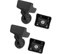 Greabuy Ersatz-Rad für Gepäck, Reparatur, Koffer, Tasche, Teile, Spinnrollen, Reisekofferrollen, Ersatzteile, schwarze Kofferraumrollen, Reparatursets