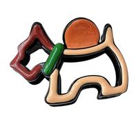 Greabuy Schöne Cartoon-Hunde-Haarklammer für Damen und Mädchen, Pferdeschwanz-Halter, Zubehör, buntes Haar