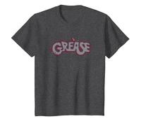 Grease Classic Title Logo T-Shirt, Kinder, Anthrazit Meliert, 140