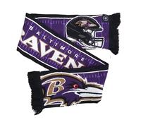 Great Branding Baltimore Ravens NFL HD Jaquard Scarf Lila Schwarz Schal - Stk