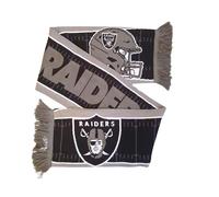 Great Branding Las Vegas Raiders NFL HD Jaquard Scarf Black Gray Schal - Stk