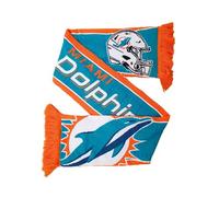Great Branding Miami Dolphins NFL HD Jaquard Scarf Türkis Orange Schal - Stk