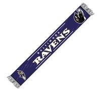 Great Branding NFL Schal Baltimore Ravens Fanschal Scarf HD Knitted Jaquard