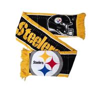 Great Branding Pittsburgh Steelers NFL HD Jaquard Scarf Schwarz Gelb Schal - Stk