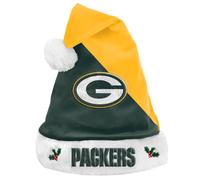 FOCO Green Bay Packers NFL 2021 Colorblock Santa Hat - Stück