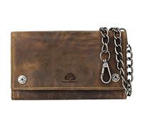 Green Burry Geldbörse, Braun, » Maße (B/H/T): 17,5 x 10 x 3 cm