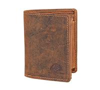Greenburry Herren Geldbörse Mini Kombibörse 4473509 Leder Vintage Braun One Size