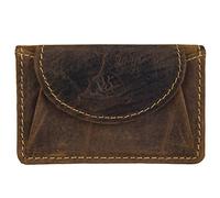 Greenburry Vintage Münzbörse Leder 10 cm