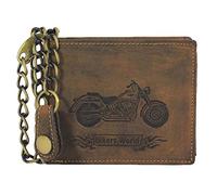 Greenburry Vintage Bike Geldbörse Leder 12 cm braun (1796-Bike-25)