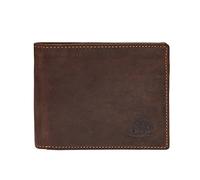 Greenburry Vintage 1705-RFID-25 Leder Geldbeutel mit Münzfach in dunkel braun