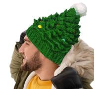 Green Christmas Beanies, Winter Hats Santa Hat Christmas Hat, Warm Hat, Christmas Tree Knit Hat, Christmas Costume Accessories, Festive Holiday Hat for Winter, Fun Christmas Wear for Adults & Kids