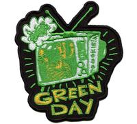 Green Day - Fernseher - Aufnäher zum Aufbügeln Dookie Longview, gewebter Stoff (Einheitsgröße) (Schwarz/Grün/Gelb)