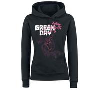 Green Day Gun Flower Kapuzenpullover schwarz in M